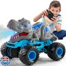 Bennol Remote Control Dinosaur Car for Boys Kids, 2.4Ghz RC Dinosaur Truck for Toddlers, Electric Hobby RC Car Toys with Light and Sound Spray Birthday for 3 4 5 6 7 8 Year olds Kids Boys