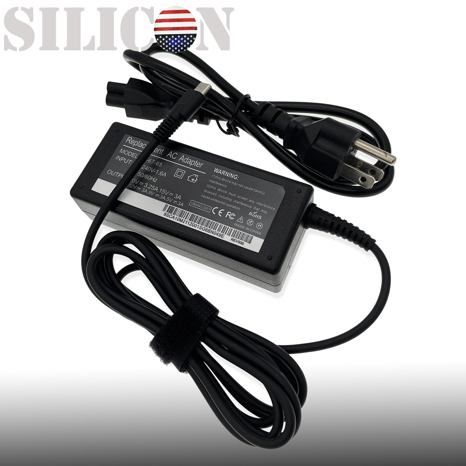 For Hp Elitebook X360 1030-g4 1040 G6 Usb-c Charger Power Supply Cord