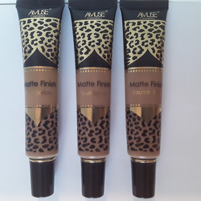 Amuse Matte Finish Foundation Lot  of 3, Shade #8