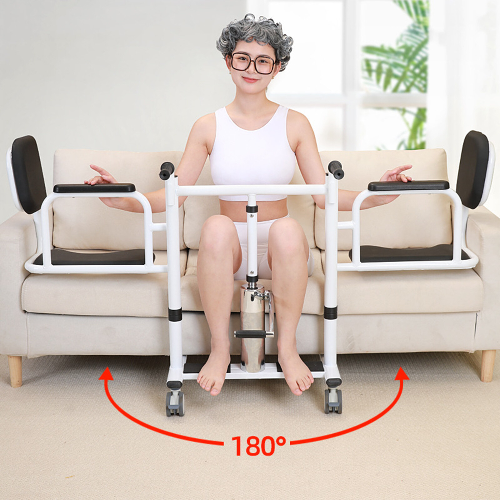 For Elderly Patient Lift Wheelchair Hydraulic Patient Lift Aid Transfer w remoXD
