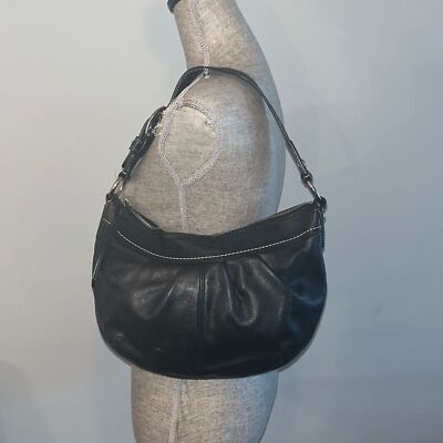 バッグ Coach Bucket Bag Black Leather Coach Bleecker Bucket Handbag – ShopCGX