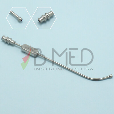 OR Grade Sinus Cannula Suction Tube 2.5mm Curved Ent Dental Implant Instruments