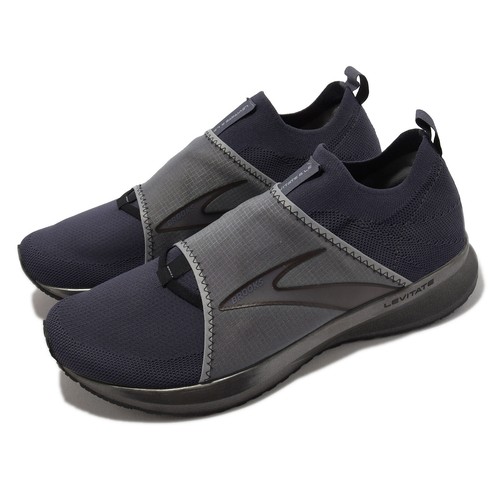 

Мужские кроссовки Brooks Levitate 4 LE Blue Grey без шнуровки для бега по шоссе 1103601D-094, Синий, Levitate 4 Le