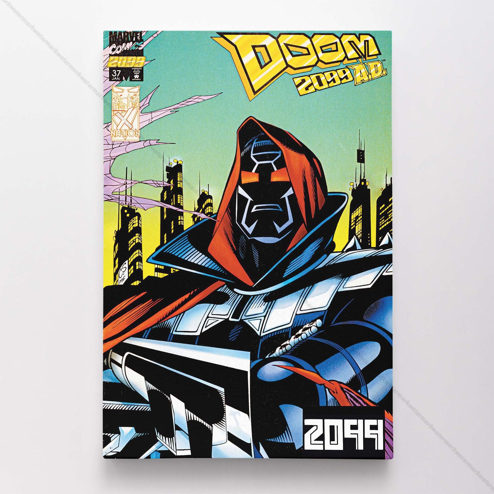 Doctor Doom Poster Canvas Marvel F4 Comic Book Cover Art Print #14806