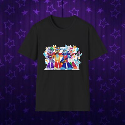 Security Breach Fnaf Glamrock Freddy Chica Roxy Bonnie Unisex Softstyle T-Shirt