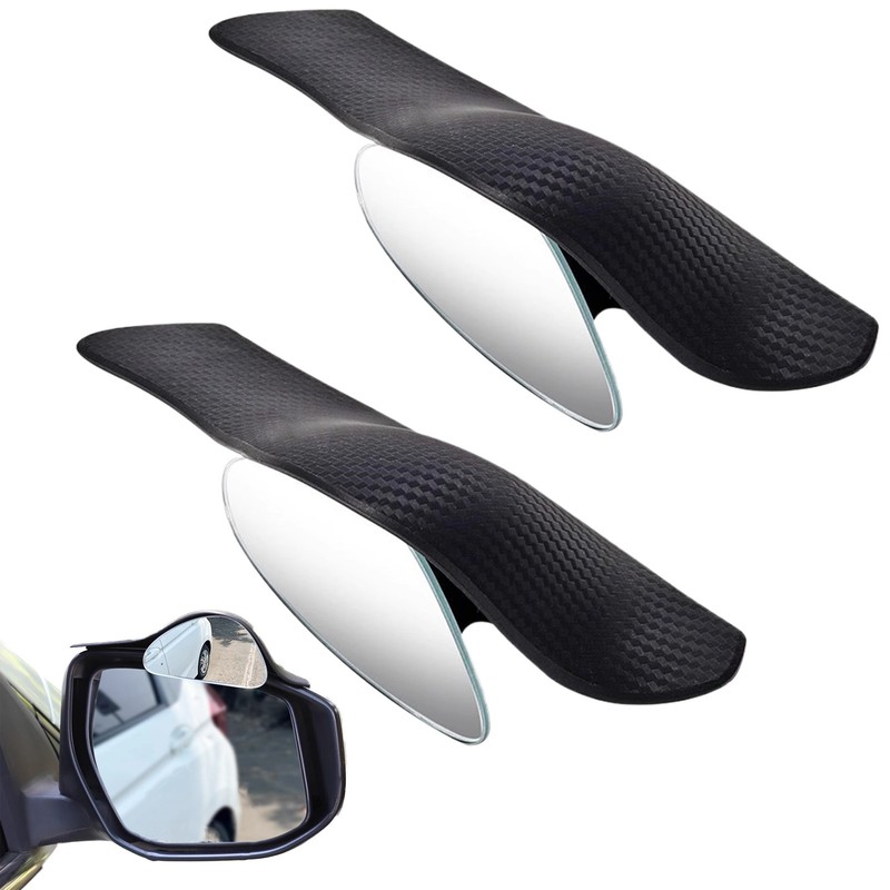 2x 360° Adjustable Wide Angle Blind Spot Rear View Mirrors for Car
