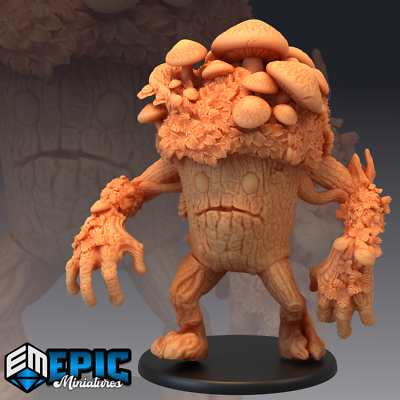 FUNGUS INFESTED TREANT, Dungeons and Dragons Miniatures, Mushroom Tree Giant