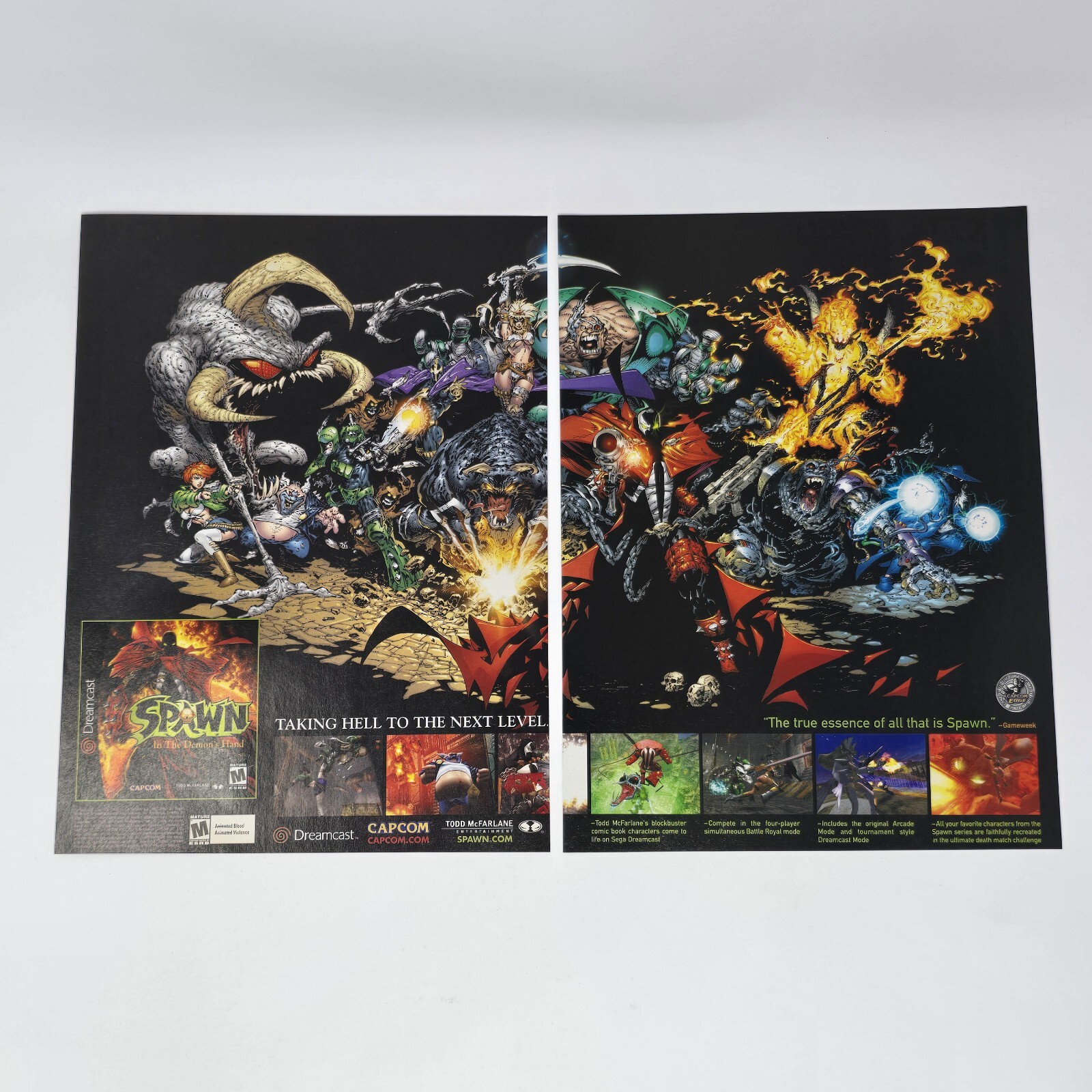 Spawn In the Demon's Hand Sega Dreamcast Next Level Print Ad