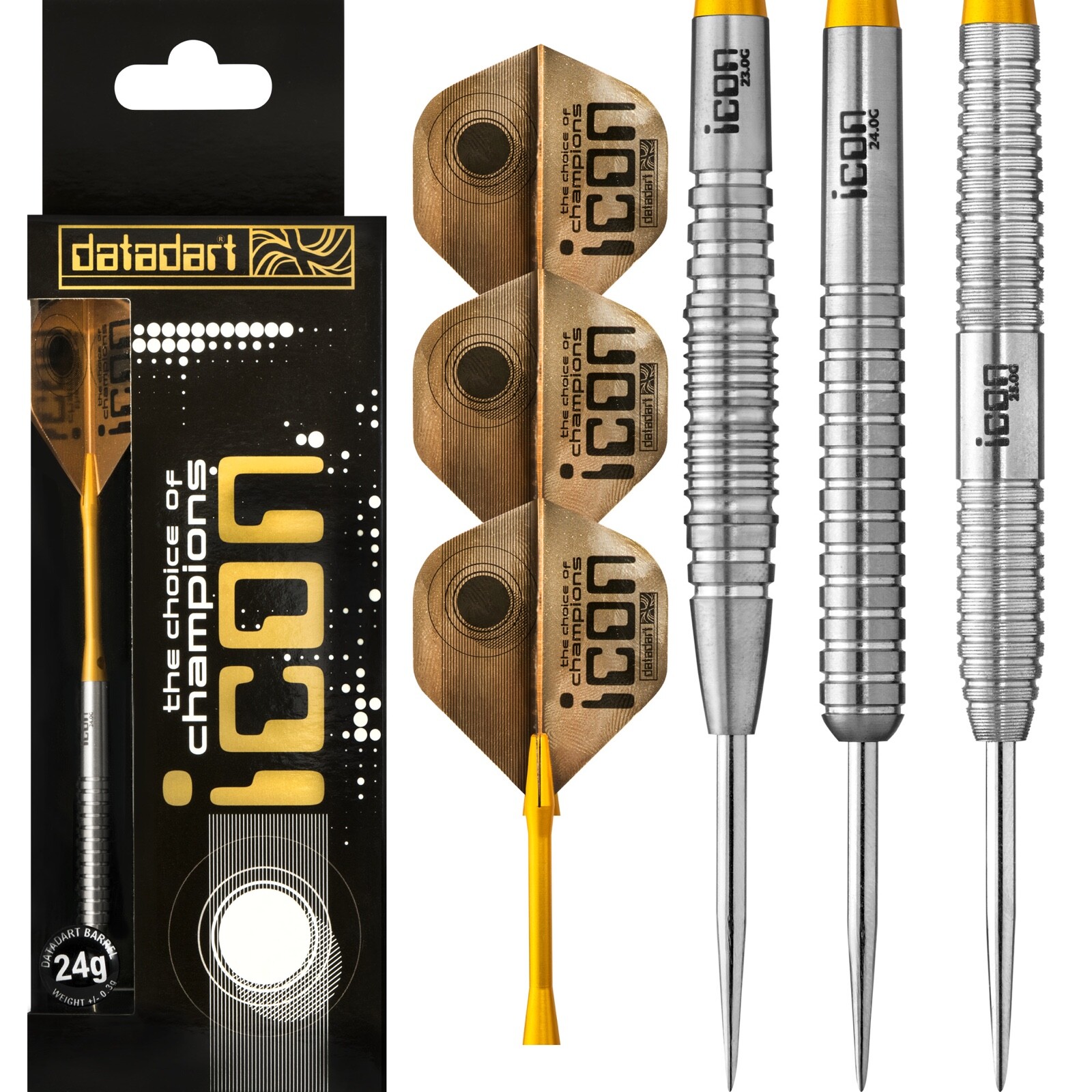 データダート Datadart アイコン Icon Elite Players Datadart Icon Darts Set 23g 24g 25g grams Tungsten Steel Tip
