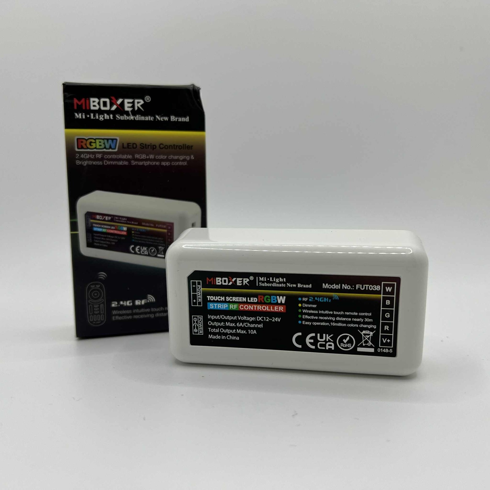 Miboxer RGBW LED Strip Light Controller Receiver 4Zone Box4 Wires Strip FUT038
