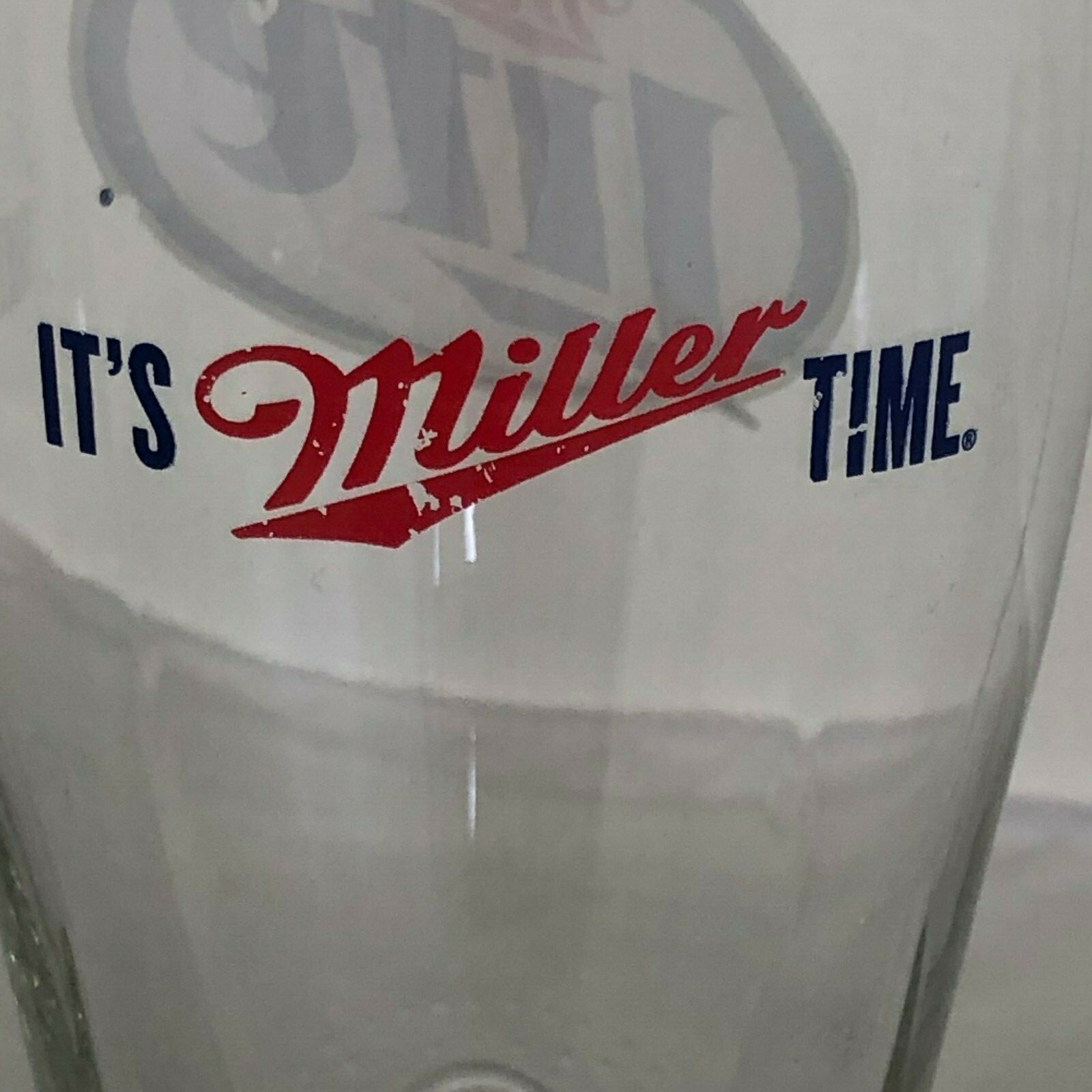 Lot of 2 Miller Lite Beer Glasses Glass 