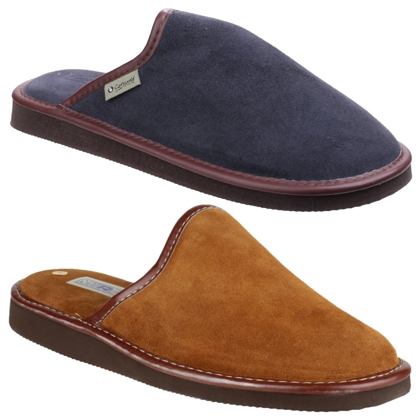 mens suede mules