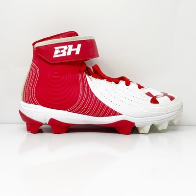 

Under Armour Boys Harper 4 Mid RM 3022062-600 Белые бейсбольные бутсы 4,5 года, Белый, Harper 4 Mid RM