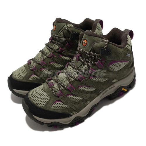 

Merrell Moab 3 Mid GTX Gore-Tex Lichen Green Женская походная обувь на открытом воздухе J035818, Зеленый, Moab 3 Mid Gtx