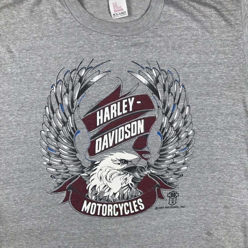 Harley-Davidson Tシャツ 1986年製　希少 80s 3D EMBLEM HARLEY-DAVIDSON ハーレーT ©︎1986 USA製