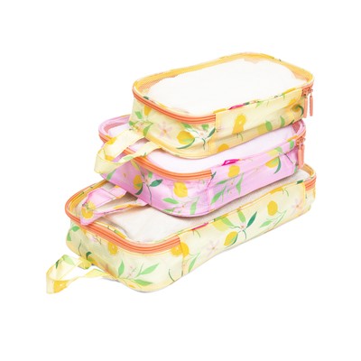 Packing Cubes Set Space Saving Travel Organizer, Lemon Yello