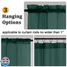 Gwine Hunter Green Sheer Curtains 84 Inches Long 2 Panels Set for Living Room, Rod Pocket Voile Lightweight Bedroom Curtains, Light Filtering Solid Window Sheer Panels, Each 42