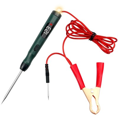 P50 Digital LED Bulb Automotive Circuit Tester, 5-30V est Light with Switch A...