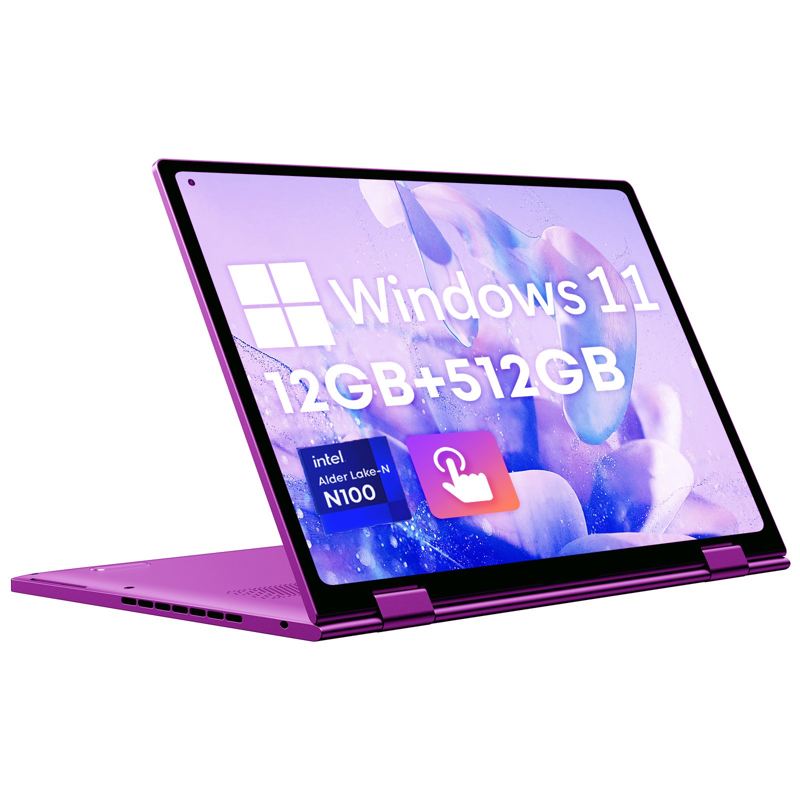 CHUWI Pink MiniBook X 2-in-1 Touch, 12GB RAM/512GB SSD