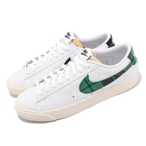 靴 nike blazer low prm vntg 27cm Nike Blazer Low 77 PRM Tartan White Stadium Green Men Casual