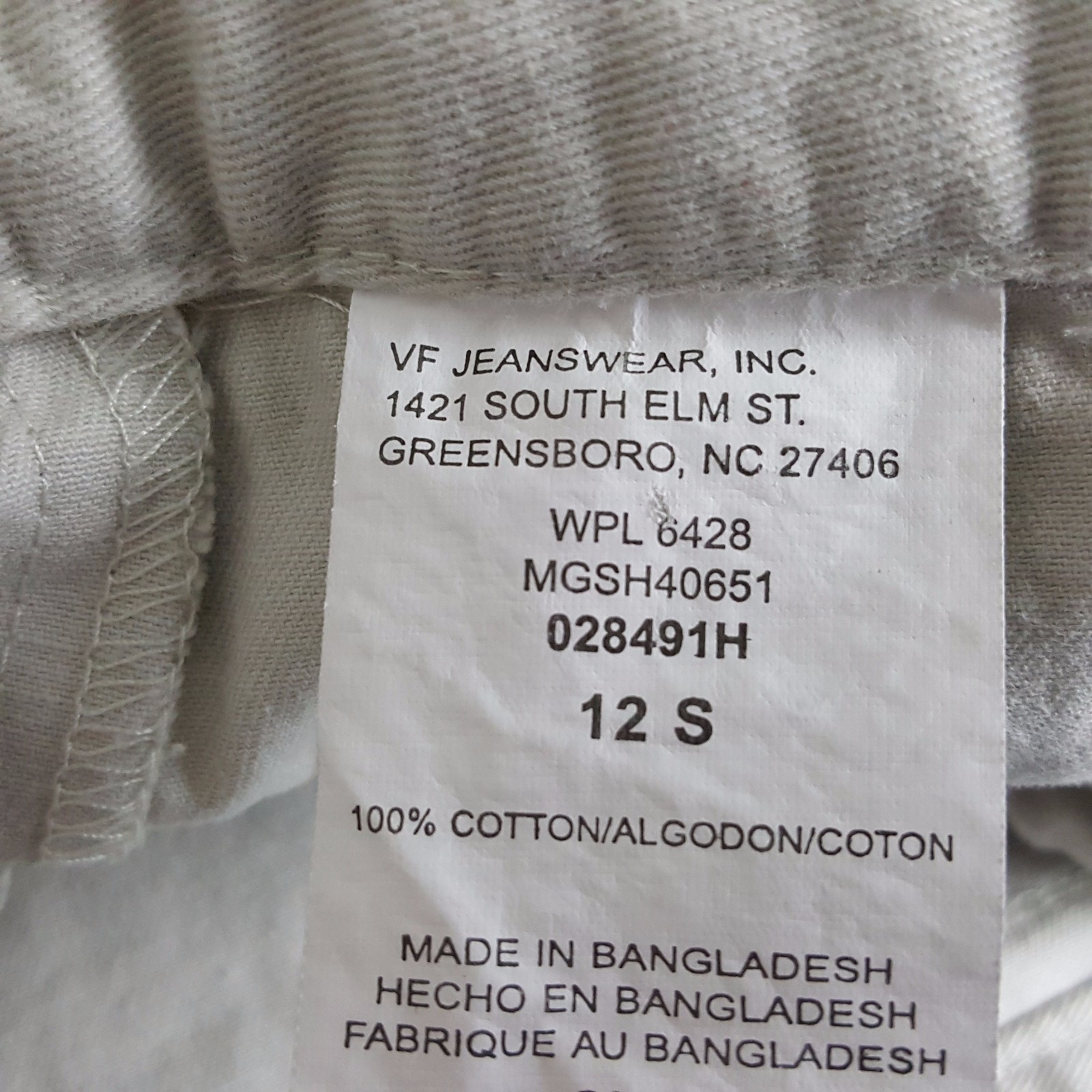 LEE Riders Girls Youth Denim Skort 12 R Tween Beige Denim Skirt short Casual