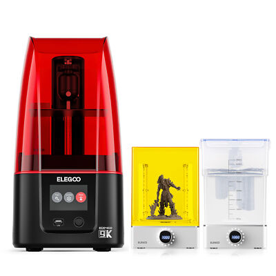 ELEGOO Mars 4 MSLA 3D Printer with 7'' 9K Monochrome LCD UV +Mercury X Bundle