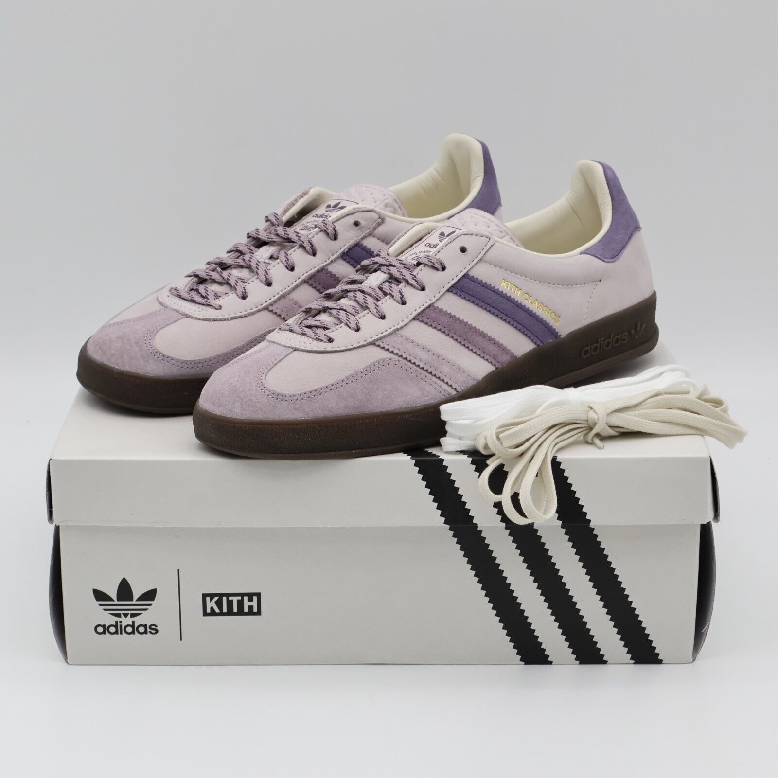 IH0120 KITH Classics adidas Originals Gazelle Indoor Ash IH0120 KITH Classics adidas Originals Gazelle Indoor Ash