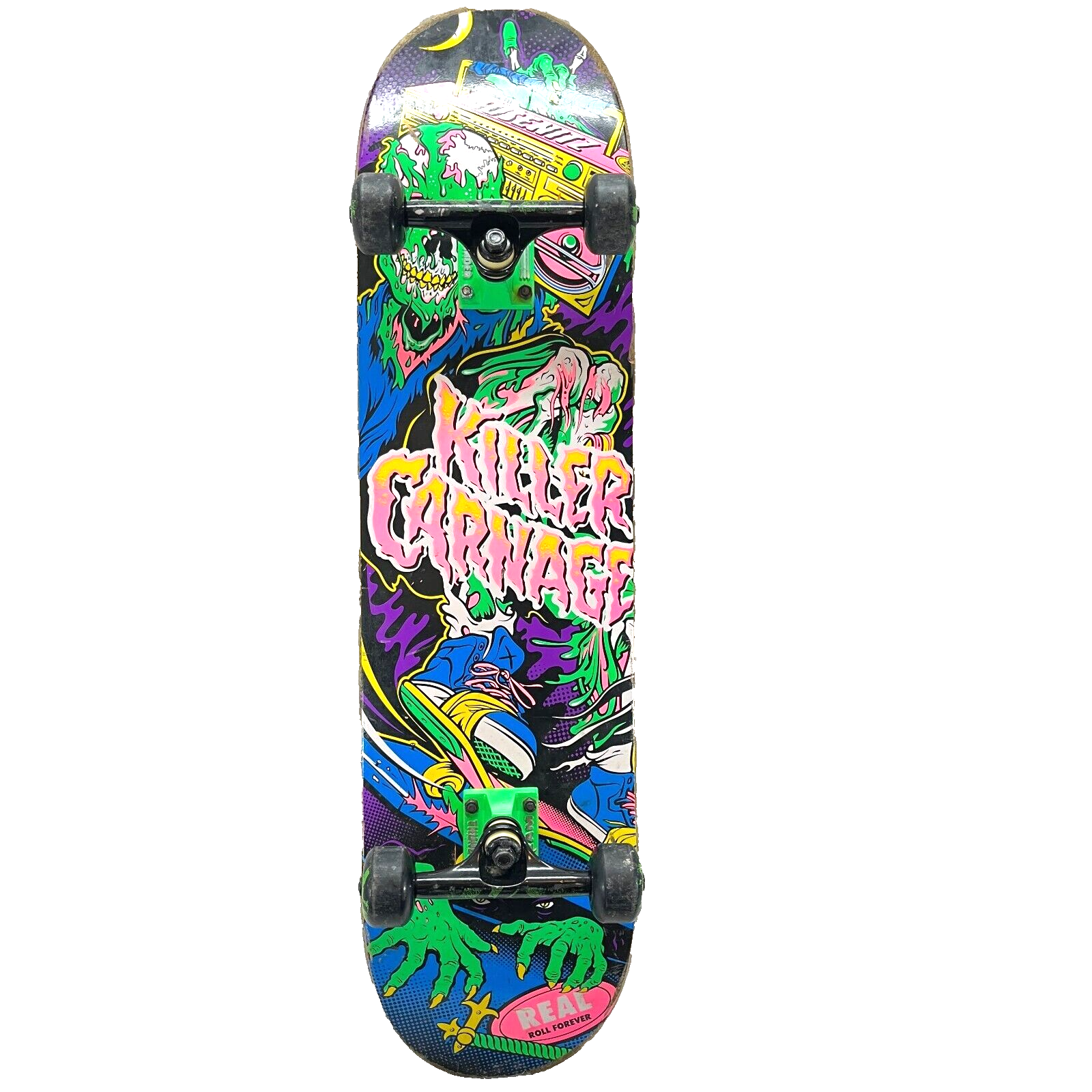 Real Brand Dennis Busenitz Killer Carnage Skateboard - Deck Wheels