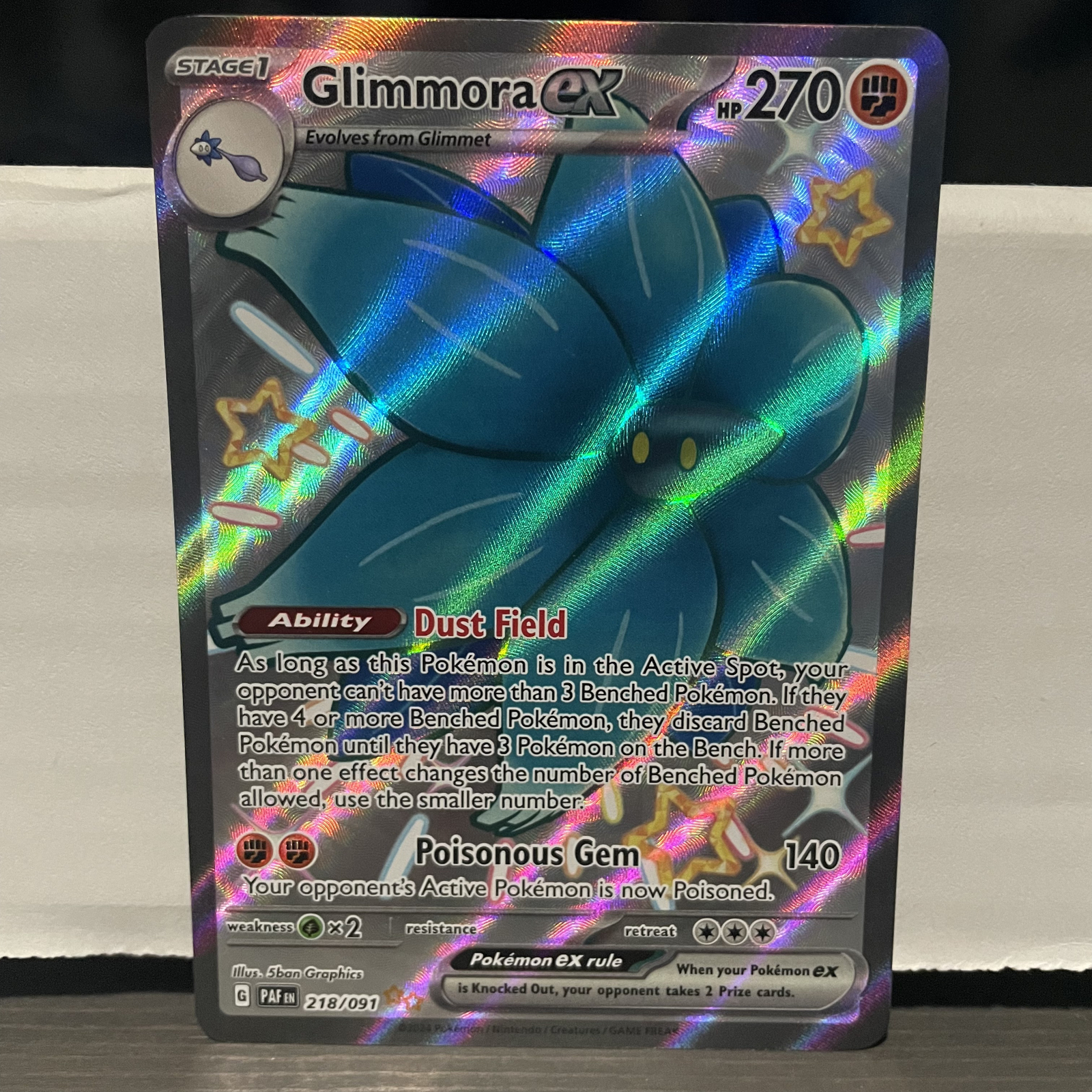 Glimmora EX 218/091 2024 - Paldean Fates Pokemon Card | eBay