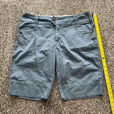 Aventura Organic Cotton Bermuda Shorts Blue Size 12 Outdoor Hike Camp