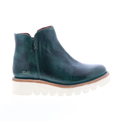 Bed Stu Lydyi F395501 Женские повседневные модельные ботинки из зеленой кожи на молнии 6