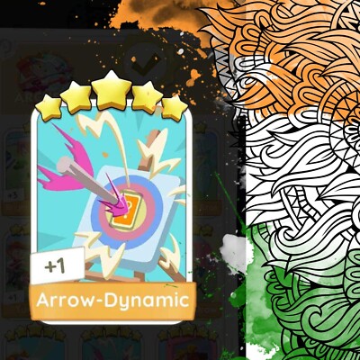 Set 16- Arrow Dynamic- Monopoly GO 5 Star Sticker