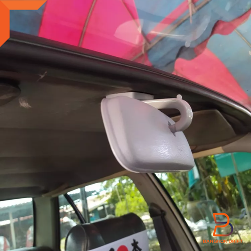 GREY INTERIOR REAR VIEW MIRROR FOR NISSAN PICKUP HARDBODY D21 86-97 96321-05G60