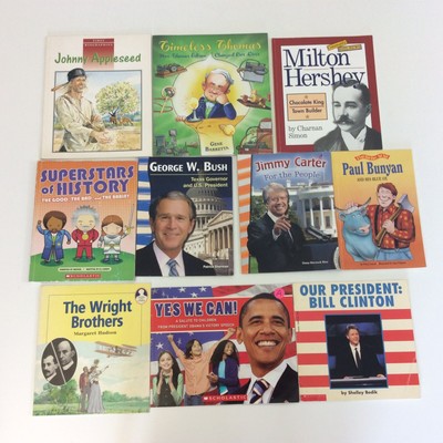 American History Biography 1st 2nd 3rd 4th Grade 10 Book Lot