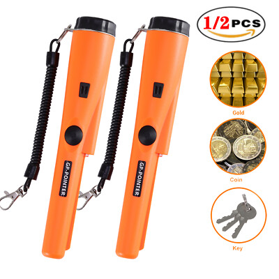 1/2Pack Metal Detector Pinpointer Professional Waterproof Probe Sensitive Tester