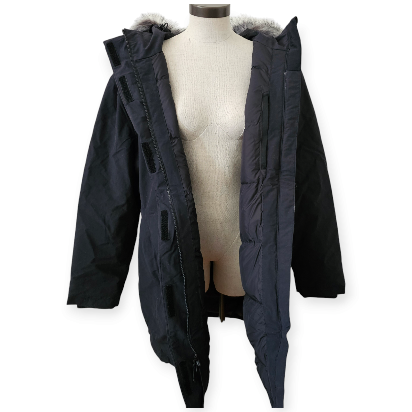 Pre-owned The North Face Arctic Women's Waterproof 600 Down Parka Black Plus Size 2x