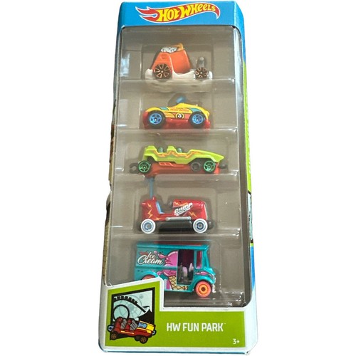 2019 Hot Wheels HW FUN PARK 5 Pack Quick Bite Bump Around