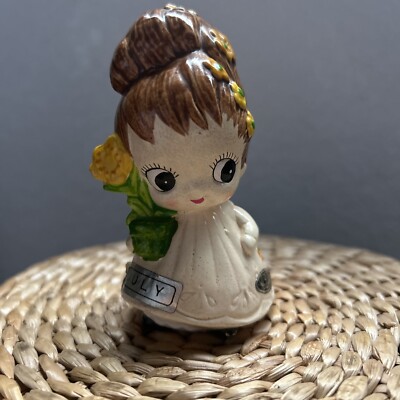 Vintage 1960s Josef Originals July Birthday Big Eye Girl Figurine
