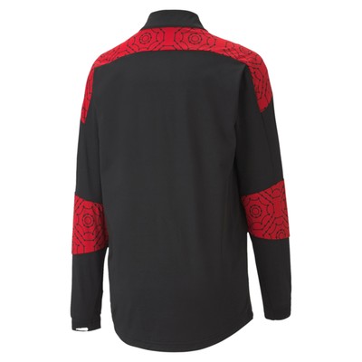 PUMA AC MILAN FOOTBALL STADIUM 1/4 ZIP TOP SWEATSHIRT PUMA MENS