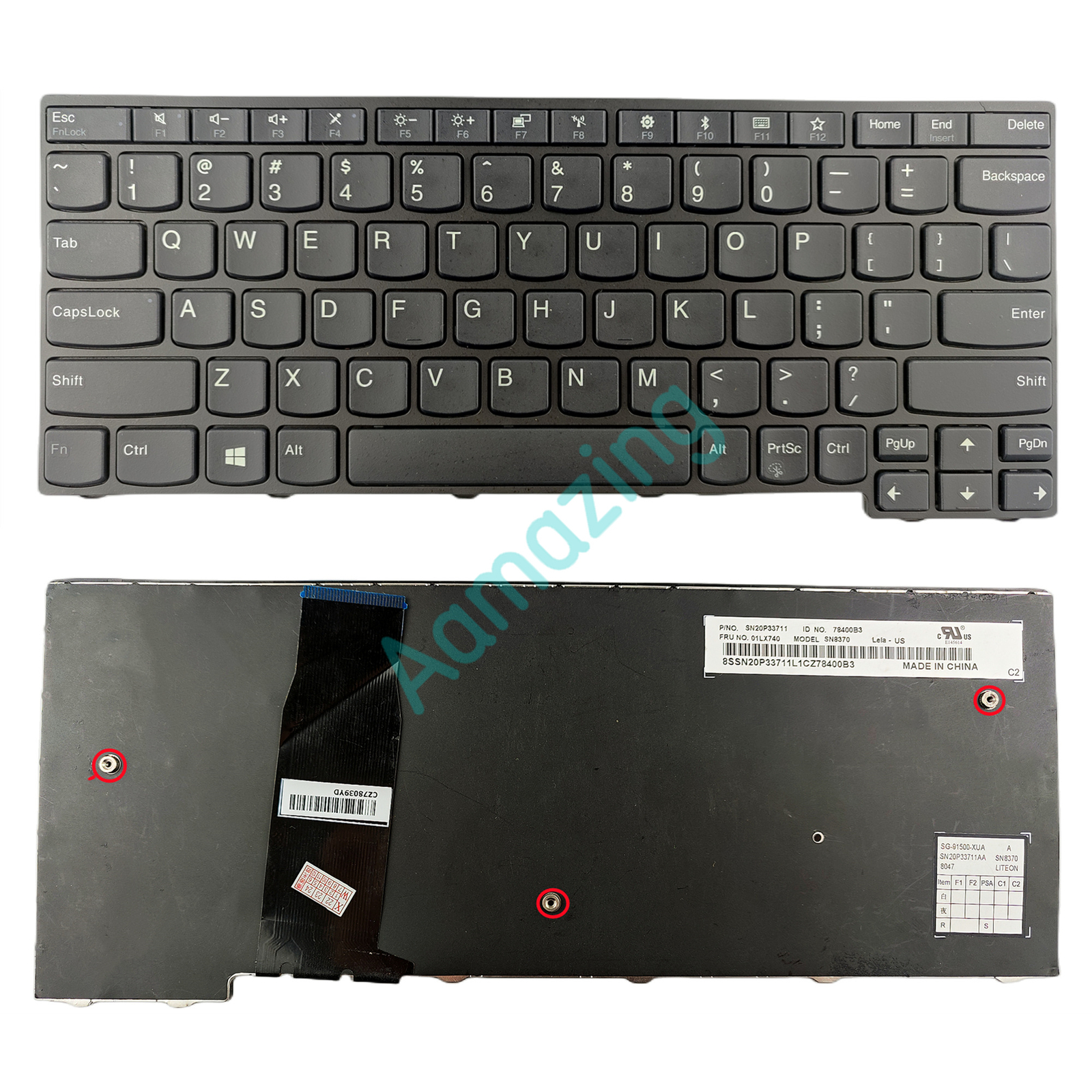 Keyboard Non-Backlit for Lenovo Thinkpad Yoga 11e  5th Gen 2