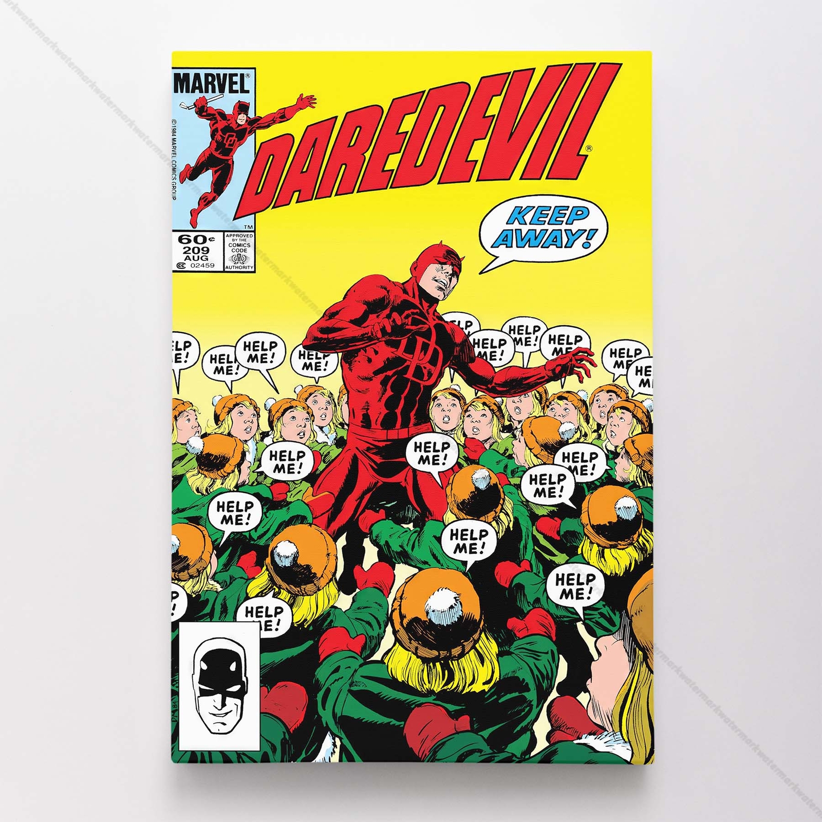 Daredevil Poster Canvas Vol 1 #209 Comic Book Art Print