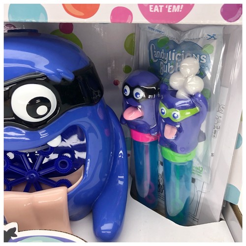 NEW Candylicious Bubbles Fun Pack Bubble Machine 2 Ninja Toppers 4 - 2oz Packets