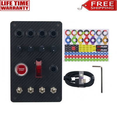 SIMPUSH Button Box Racing Button Box for SIMAGIC FANATEC THRUSTMASTER SIMUCUBE