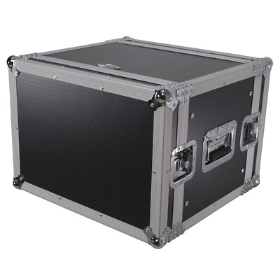8 Space ATA Flight Rack Road Case 14'' deep DJ Effects Case by Prox
