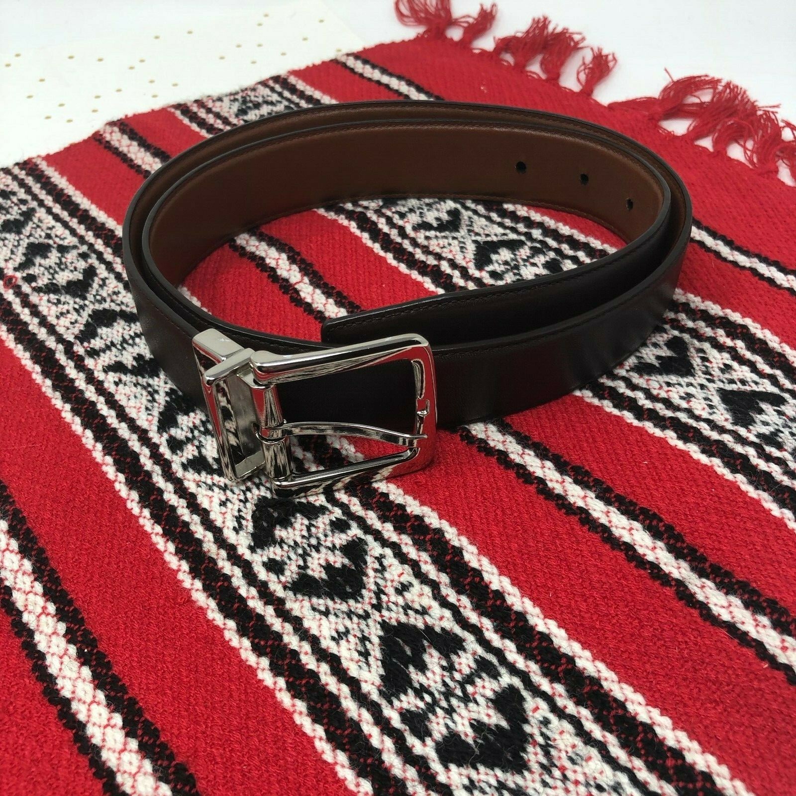 cole haan british tan belt