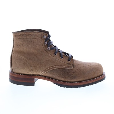 

Wolverine 1000 Mile Evans Rough Out Plain Toe Boots W990073 Мужские коричневые ботинки, Коричневый, Wolverine 1000 Mile Evans Rough Out Plain Toe Boots