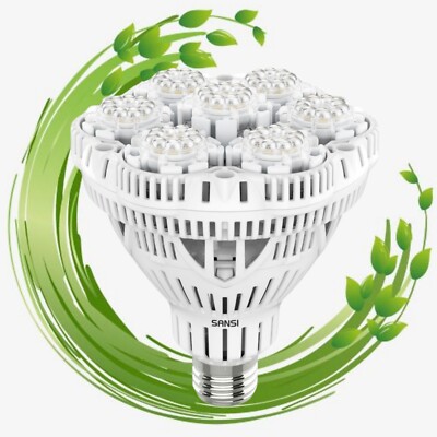 SANSI Pflanzenlampe LED 36W Vollspektrum Gewächshaus Zelt Grow Lights E27 CE