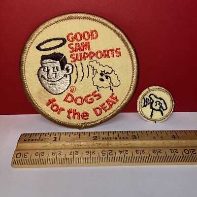 NOS VTG Good Sam Club Member Travel RV Camper Patch Supports Dogs for the Deaf