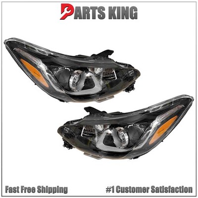For 2019 2022 Chevy Spark Front Halogen Headlight Assembly Driver Passenger Set