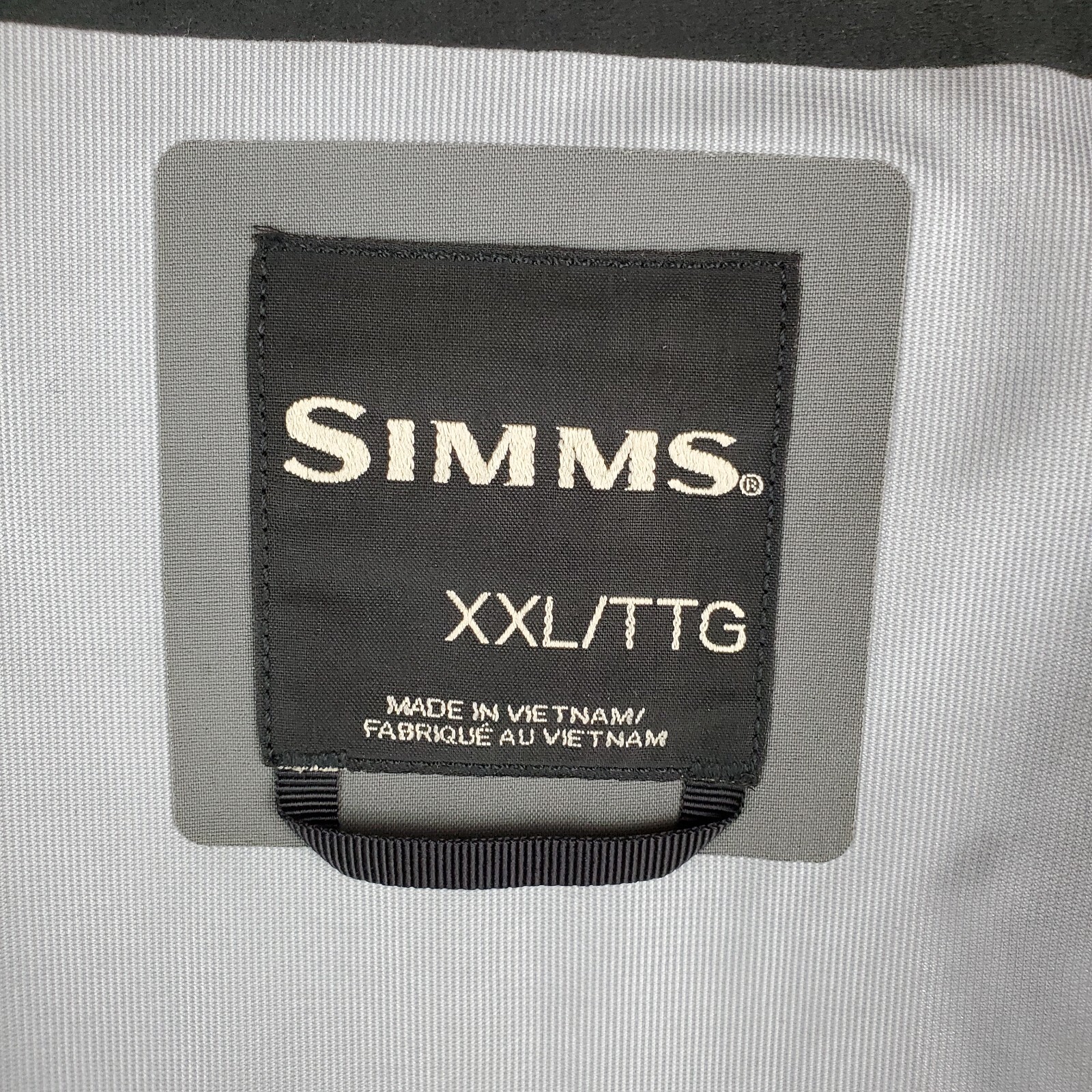 Pre-owned Simms $449 Mens Size 2xl 30k Waterproof Cx Hooded Jacket Coat Shell Gray Xxl